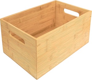 กล่องเก็บของไม้ไผ่พร้อมมือจับกล่องไม้ไผ่ธรรมชาติเป็นมิตรกับสิ่งแวดล้อมของตกแต่งโต๊ะในบ้านจากเวียดนาม - Product Image 1