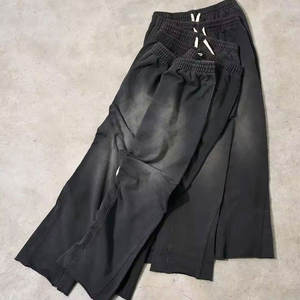 Ensembles de survêtements tendance à capuche et coupe évasée pour homme, 100 % coton respirant, taille élastique, pour usage quotidien - Product Image 4