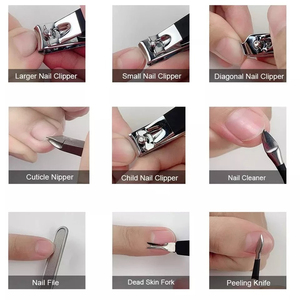 Kit de manucure et pédicure professionnel de haute qualité, léger, avec étui de voyage, 4 en 1, outils de soin des ongles en acier inoxydable, y compris - Product Image 6