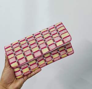 Bolso de mano colorido pequeño de calidad premium hecho a mano, monedero con cuentas de estilo vintage con decoración bordada, monedero - Product Image 4