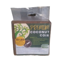 Produit agricole 100% fibre de coco en bloc de 10 lb, emballé sur palette, durée de conservation de 5 ans