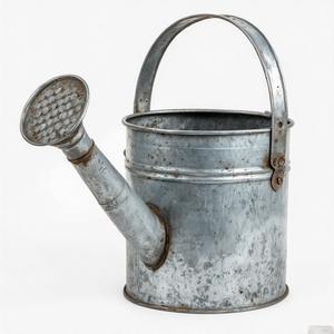 Arrosoir d'extérieur de charme en métal galvanisé avec aspect vieilli et cadre équilibré pour un contrôle facile de l'eau - Product Image 5