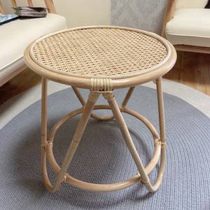 Mesa auxiliar ecológica de diseño moderno, precio más económico, mesas circulares de ratán para decoración de habitaciones - Product Image 2
