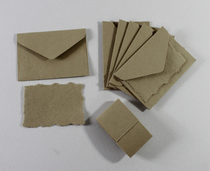 Carte de bord LED personnalisée à 250 g/m² avec enveloppe assortie, papier recyclé fait main, vente en gros - Product Image 3