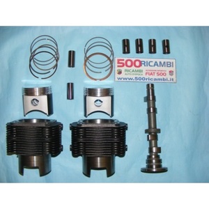 Kit de Sistemas de Motor Tuning para FIAT 500 y 126, 650cc, Elaborazione Motore, Pistones Stampati, Cilindri, Camma - Product Image 1