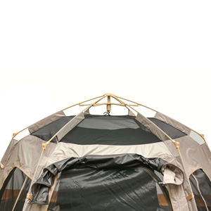 Tente de camping hexagonale automatique 2-en-1 avec protection solaire intégrée pour l'extérieur - Product Image 2