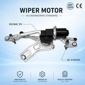 Motore Tergicristallo Anteriore 12V per <span class=keywords><strong>Fiat</strong></span> <span class=keywords><strong>Grande</strong></span> <span class=keywords><strong>Punto</strong></span> 199 2005- OE 51753759 51701421 - Product Image 1