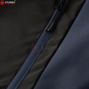 Hot Selling Men's Autumn Canvas <b>Thin</b> <b>Waterproof</b> Windproof Hooded Windbreaker <b>Jacket</b> Casual Custom Logo Color Solid Color - Product Image 4