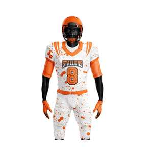 Uniformes de football américain courts respirants personnalisés en gros, twill de tackle, sublimation, impression à l'écran, broderie personnalisée - Product Image 3