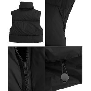 เสื้อแจ็คเก็ตพัฟเฟอร์ทรงครอปสำหรับผู้หญิง ผ้าหนา อุ่น กันหนาว เหมาะสำหรับฤดูใบไม้ร่วงและฤดูหนาว  แบบฟุตบอล - Product Image 2