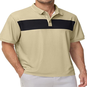 2024 nouveauté hommes grande taille décontracté à manches courtes pour polos 100% respirant coton solide motif imprimé Design Jersey - Product Image 3