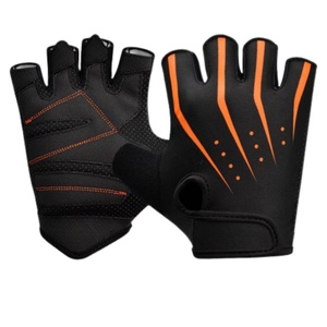 Gants LEGEND'S CROWN pour la musculation, la remise en forme, l'haltérophilie, le cyclisme, hommes et femmes, personnalisables, taille petite, design orange - Product Image 3