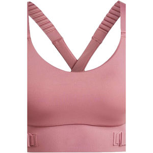 เสื้อชั้นในกีฬาโยคะแบบเรียบง่าย รองรับสูง เป็นมิตรกับสิ่งแวดล้อม สำหรับผู้หญิง ขายส่ง มีโลโก้ด้านหน้า สายรัดถอดได้ ปรับได้ ระบายอากาศได้ดี แห้งเร็ว - Product Image 3