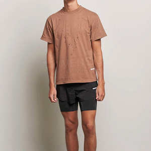 เสื้อทำงานคอกลมสำหรับผู้ชายผ้าฝ้ายน้ำหนักเบา250กรัมระบายอากาศได้ดี - Product Image 3