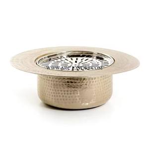 Fourniture directe d'usine couleur grise forme ronde foyer chauffe-jardin Unique concepteur métal Dallah chauffage pour accessoire de cuisine - Product Image 4