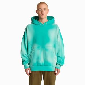 Men's Winter Sports Athletic Fit Hoodie Loose Pullover Oversize <b>Drop</b> Shoulder Vintage <b>Acid</b> Wash spray dyeing for Men Hoodies - Product Image 3