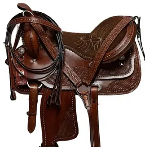 SK International Western Horse Saddle Tack Set Leather Seat Tree OEM Customized Style wood chipper