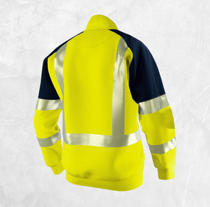 Fall/Winter Long-Sleeved Fashion Reflective <b>Sweater</b> Cold-weather Outdoor Sports Safety Construction Nighttime Cycling - Product Image 2