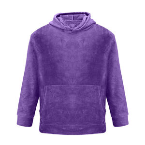 Sudaderas con Capucha de Terciopelo Bordadas Personalizadas para Hombre, Transpirables para Verano, con Dos Bolsillos Delanteros, Suministro OEM, Técnica de Lavado, Talla Grande, con Logotipo - Product Image 1