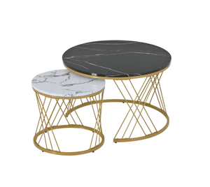 El mejor juego de diseño de 2 muebles para el hogar hechos a mano, mesa de centro de Metal, nuevo diseño decorativo, Fabricante Mayorista exportador - Product Image 1
