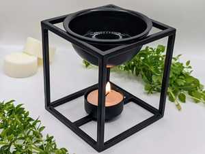 Difusor de Aroma moderno de estilo nórdico personalizado, bajo MOQ, juego de difusor de caña mate negra, regalo de inauguración de la casa con quemador de aceite esencial - Product Image 6