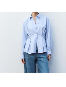 Lightweight Women ADJUSTABLE WAIST <b>SHIRT</b> Cotton with Custom Printed for Girls <b>Party</b> Wedding Wear <b>Shirt</b> Classic & Comfortable Fit - Product Image 3