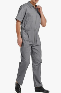 Combinaison de travail à manches courtes pour homme, légère, avec taille élastique, uniforme de sécurité, combinaison de travail en gros - Product Image 3