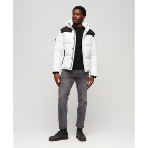 Men's Designer Quilted <b>Waterproof</b> Canvas Puffer <b>Jacket</b> Winter Bubble <b>Padded</b> Coat Custom for Outdoor Use Wholesale Price - Product Image 3