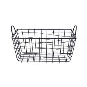 Panier fait filaire en métal plaqué or entièrement de haute qualité avec poignée de concepteur de fleurs approvisionnement de panier cadeau de fleur d'Inde romantique - Product Image 5