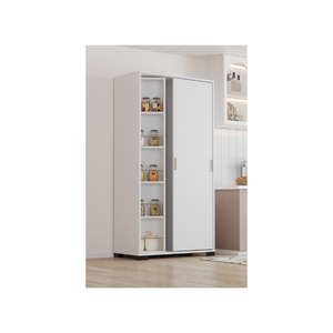 Armario de Cocina Multiusos Giratorio Blanco Aeka LUNA con 15 Estantes, Ahorra Espacio, Diseño Nórdico Simple y Útil - Product Image 4