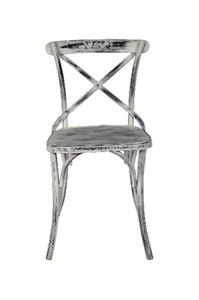 Chaise Macy en fer avec dessus en bois Design moderne portable pour chambre à coucher salon cuisine villa application d'atelier - Product Image 5