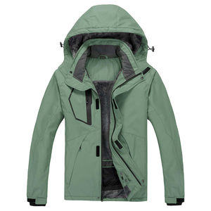 OEM chaqueta de concha suave unisex primavera a prueba de viento impermeable de manga larga con cremallera Abrigo con capucha de color sólido para el hombre - Product Image 6