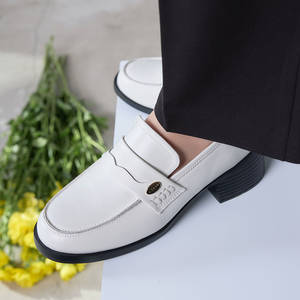 Chaussures décontractées pour femmes [JSHOE] – Mocassins Penny respirants ultra-légers rehaussants en cuir action – Article mondial très prisé pour l'automne - Product Image 6