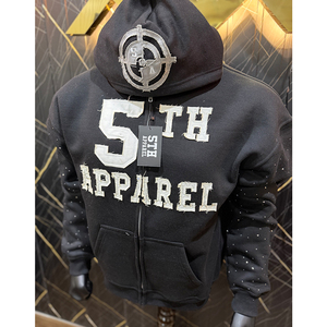 Custom Logo Fleeced Cotton Zip Up Heavyweight Distressed Hoodie Custom Streetwear <b>Washed</b> Zipper Hoodies For <b>Boys</b> - Product Image 6