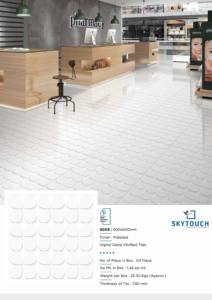 Azulejo de piso de porcelana pulida Villa Mármol Piedra China Superficie de ácido metálico Juego de comedor interior en mármol de color - Product Image 6