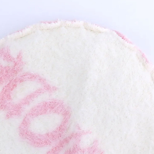 หมวกไหมพรมลายหัวใจน่ารักสำหรับเด็กผู้หญิง ทำจากไหมโมแฮร์  หมวกไหมพรมถักหลากสีสันทันสมัย - Product Image 5