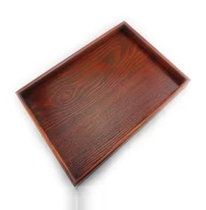 Bandeja de servicio de madera de primera calidad con asas ideal para uso doméstico, hotel o restaurante, disponible al precio más bajo - Product Image 3