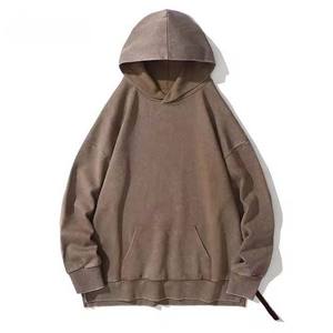 Sweats à capuche 100% coton pour hommes Nouveau style Pull décontracté Brodé Streetwear Sportswear Sport d'hiver Sweats à capuche en vente - Product Image 2