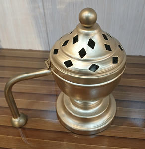 Antique Brass Loban <b>Burner</b> Handmade Hanging Metal <b>Incense</b> <b>Holder</b> with Handle Ideal for Meditation Rituals and Aromatherapy Decor - Product Image 4