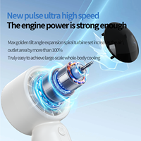 Hxtc88 Mini ventilateur portable rechargeable USB à affichage numérique, idéal pour les voyages, le camping et comme cadeau