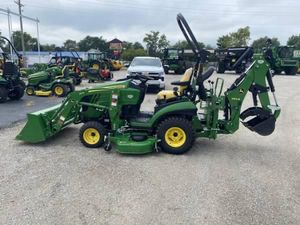 John Deeres 260B <b>Lawn</b> <b>Mower</b> Tractor With Front Loader and Backhoe Implement for Sale with Fast Shipment to John Deeres 260B <b>Lawn</b> - Product Image 4