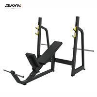 Support de barre d'haltères inclinable BN Fitness Studio pour entraînement de musculation pectorale