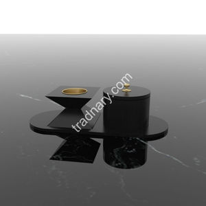 Dernier porte-brûleur d'encens traditionnel Mubkhar bois métal Bukhoor brûleur pour usage intérieur Ramadan cadeau en gros par Exim Pvt Ltd - Product Image 2