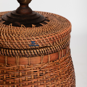 Eco Friendly WICKER BASKETS with Lid Stylish RATTAN BASKETS for <b>Toy</b> Storage Bathroom and Minimalist Home Decor - Product Image 2