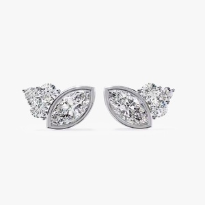 Nouveauté Boucles d'oreilles à clous en diamant pour femmes Porter des boucles d'oreilles en moissanite pour la vente à l'exportation auprès d'un fournisseur indien - Product Image 4