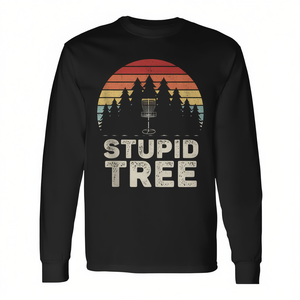 Vintage Retro Stupid Tree Disc <b>Golf</b> Tank Top <b>Long</b> <b>Sleeve</b> T-<b>Shirt</b> <b>Golf</b> Gear - Product Image 2