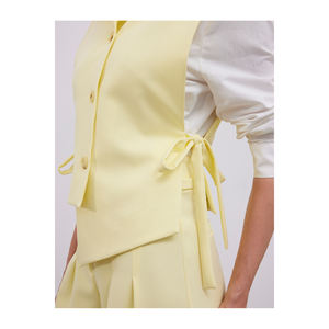 Chaleco de corte asimétrico con lazos laterales para primavera/verano - Product Image 2