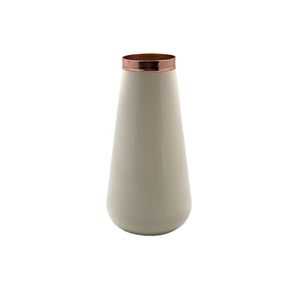 El más nuevo diseño, la mejor forma, florero de Metal, acabado blanco para el hogar y la boda, florero floral decorativo - Product Image 1