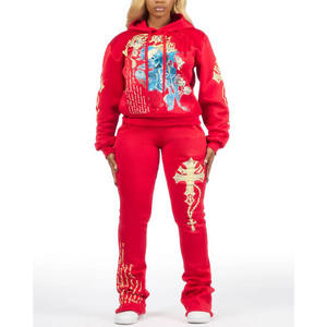 Ensemble de survêtement pour femmes, jogging décontracté, ensemble respirant et confortable, vêtements de sport pour l'entraînement et la course à pied - Product Image 3