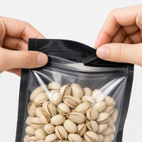 Pochette à bec verseur en PE de qualité alimentaire avec fermeture éclair, réutilisable, étanche, pour céréales et noix, supportant l'impression personnalisée